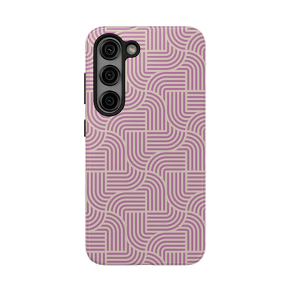 Stylish pink lines Phone Case