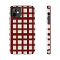 Red Checkered Phone Case