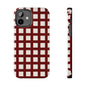 Red Checkered Phone Case