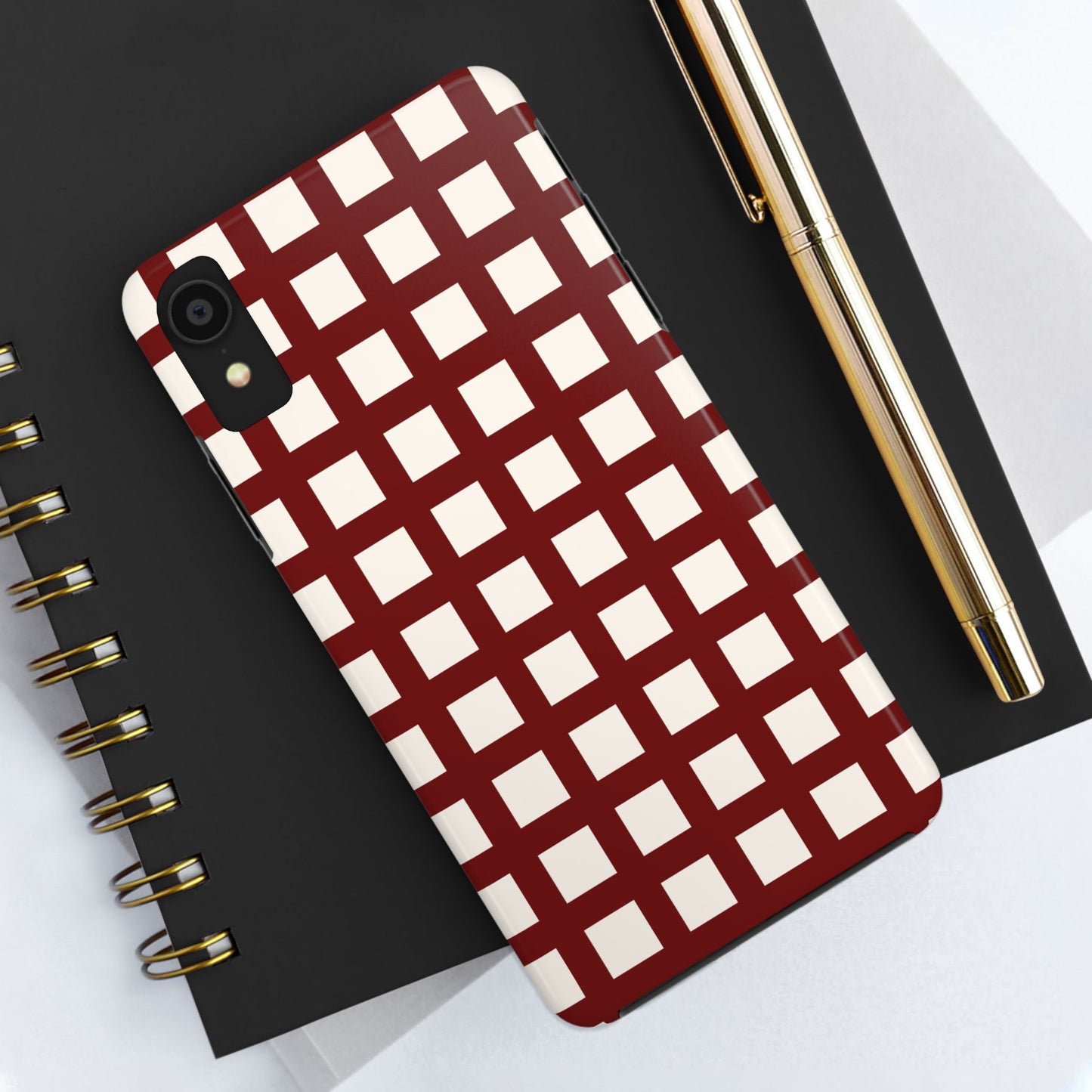 Red Checkered Phone Case