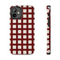 Red Checkered Phone Case