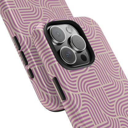 Stylish pink lines Phone Case