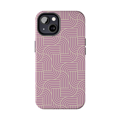 Stylish pink lines Phone Case