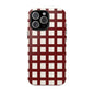 Red Checkered Phone Case