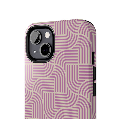 Stylish pink lines Phone Case