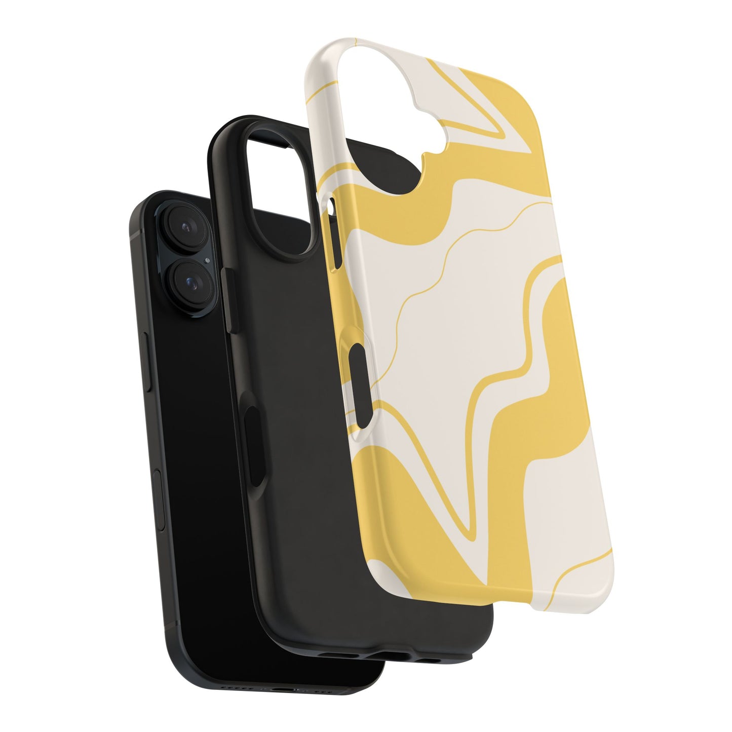 Yellow Wave Phone Case