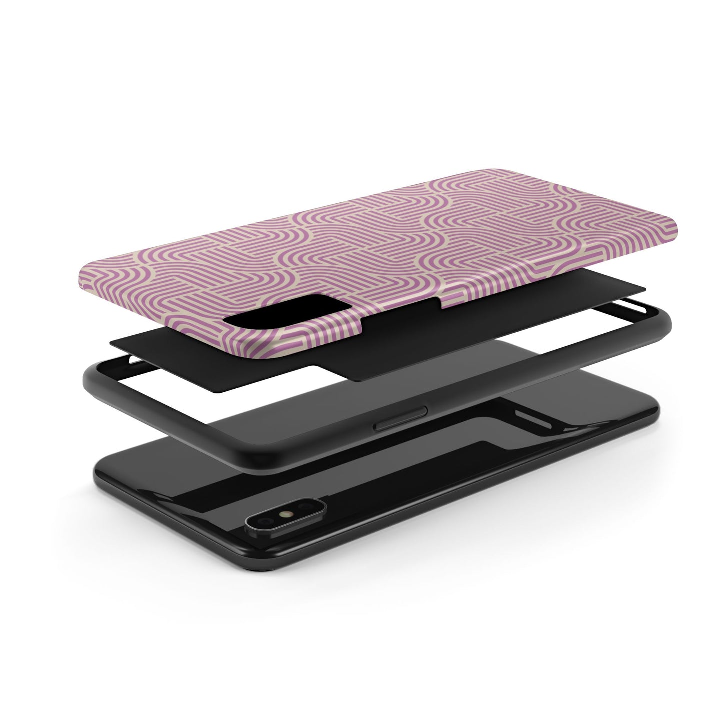 Stylish pink lines Phone Case