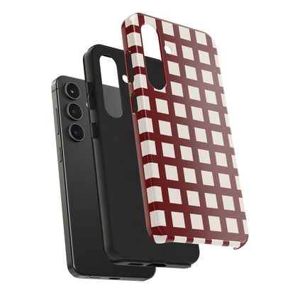 Red Checkered Phone Case