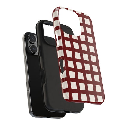 Red Checkered Phone Case