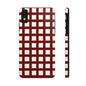 Red Checkered Phone Case