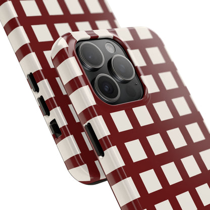 Red Checkered Phone Case