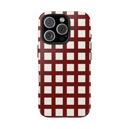 Red Checkered Phone Case