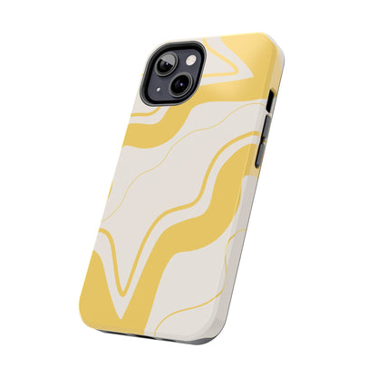 Yellow Wave Phone Case