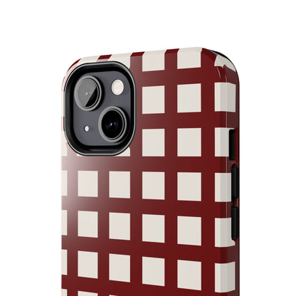 Red Checkered Phone Case