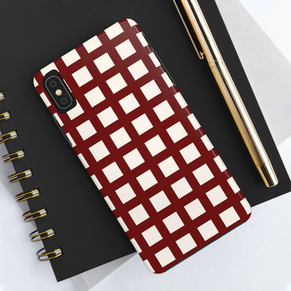 Red Checkered Phone Case