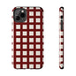 Red Checkered Phone Case