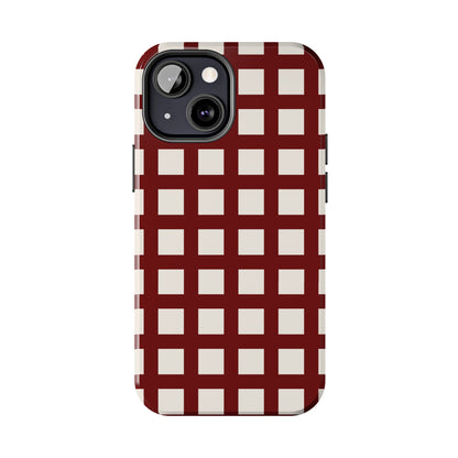 Red Checkered Phone Case