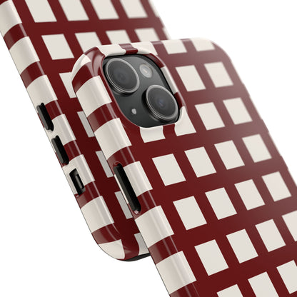 Red Checkered Phone Case