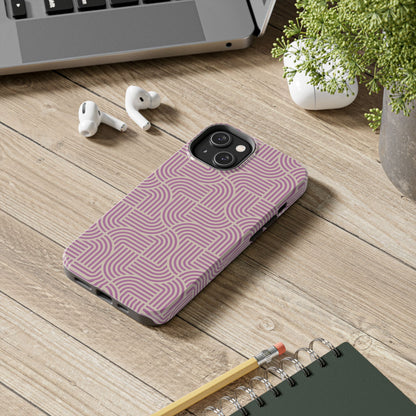 Stylish pink lines Phone Case