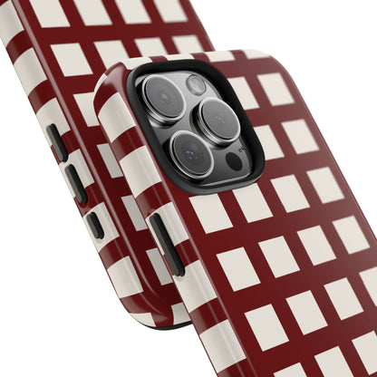 Red Checkered Phone Case