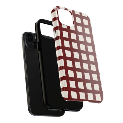 Red Checkered Phone Case