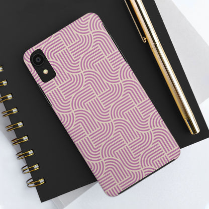 Stylish pink lines Phone Case