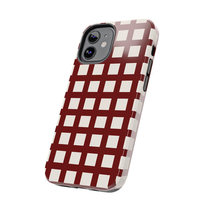 Red Checkered Phone Case