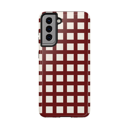 Red Checkered Phone Case