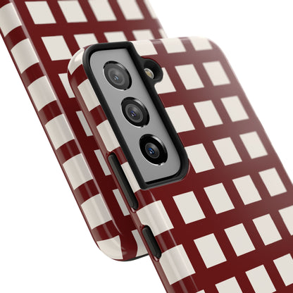 Red Checkered Phone Case