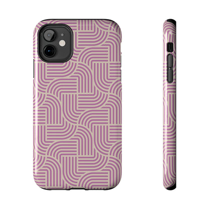 Stylish pink lines Phone Case