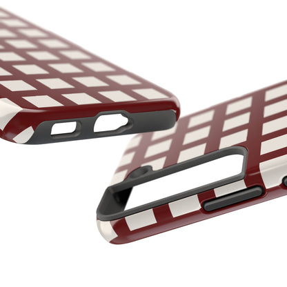 Red Checkered Phone Case