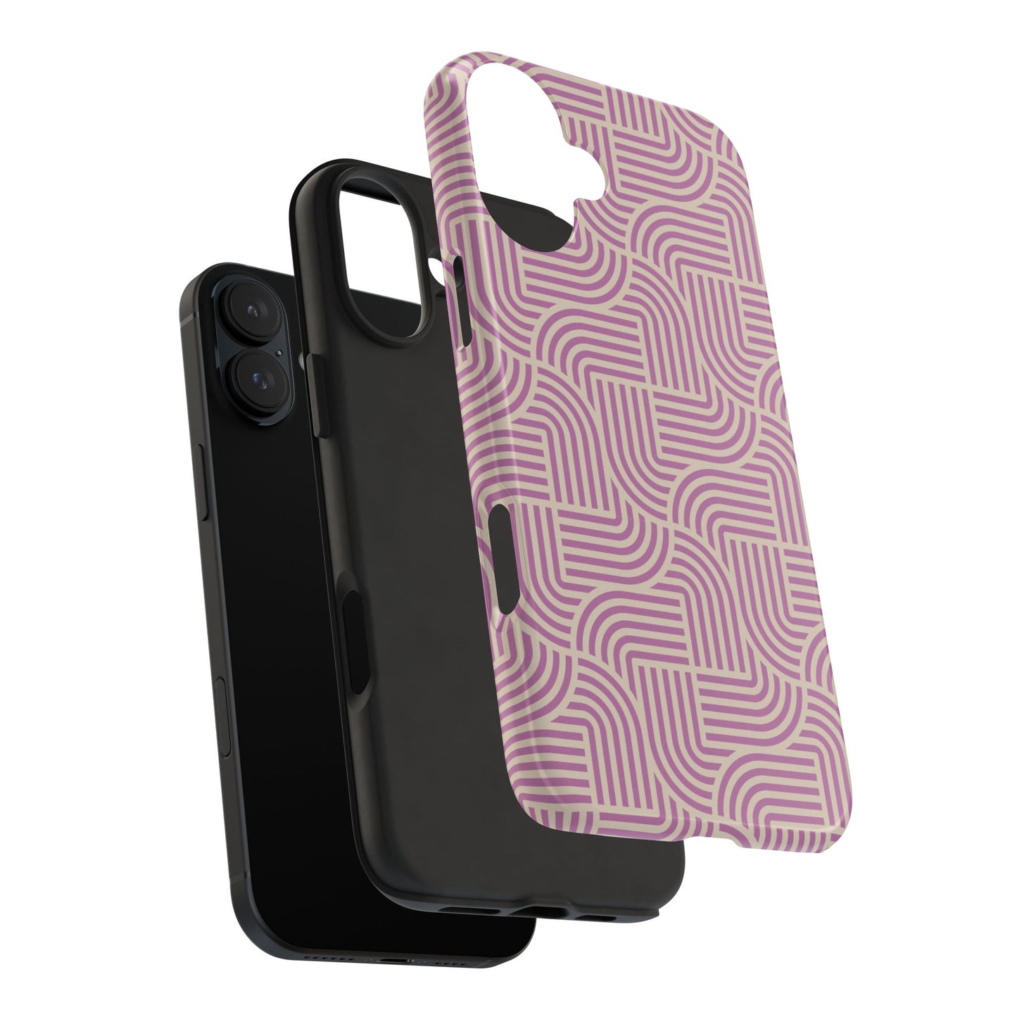 Stylish pink lines Phone Case