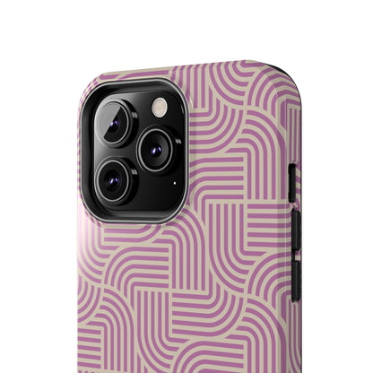 Stylish pink lines Phone Case