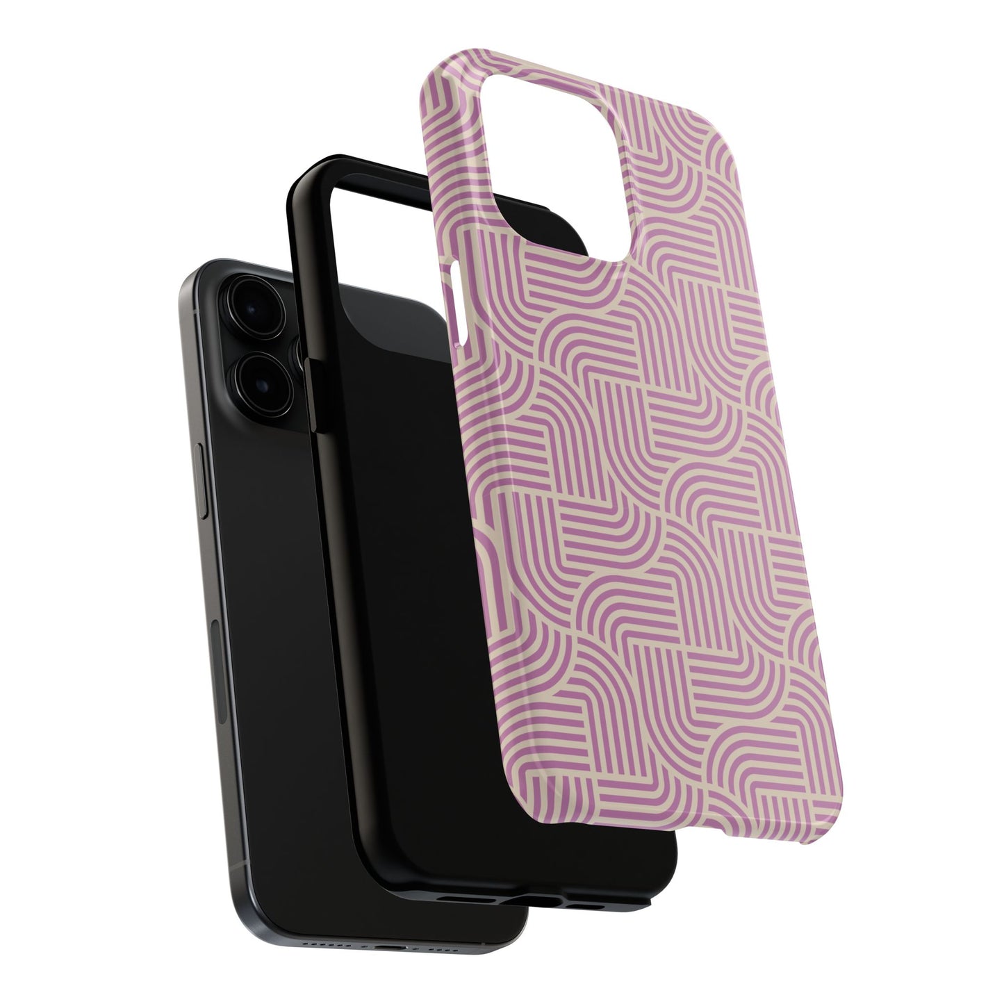 Stylish pink lines Phone Case