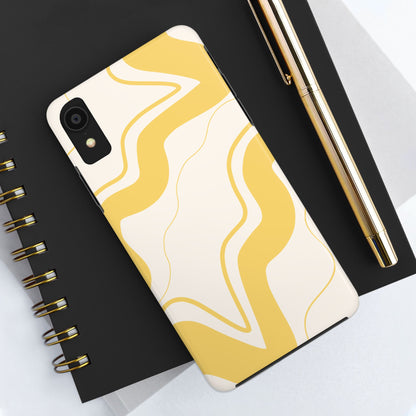 Yellow Wave Phone Case