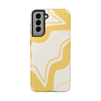 Yellow Wave Phone Case