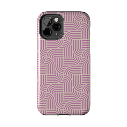 Stylish pink lines Phone Case