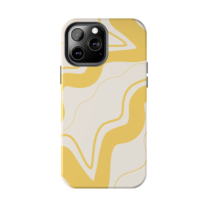 Yellow Wave Phone Case