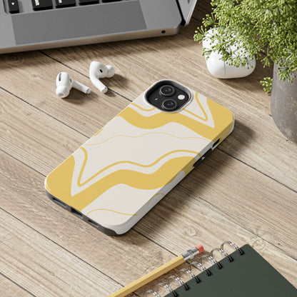 Yellow Wave Phone Case