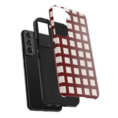 Red Checkered Phone Case