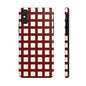 Red Checkered Phone Case