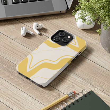 Yellow Wave Phone Case