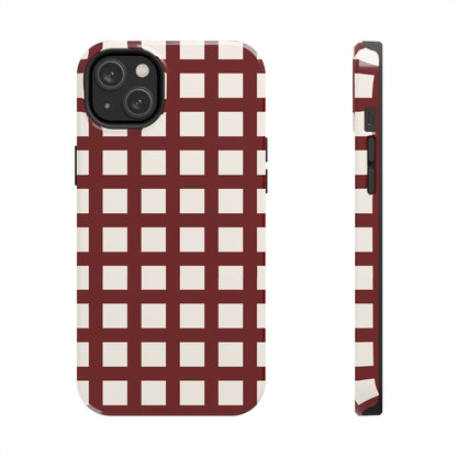 Red Checkered Phone Case