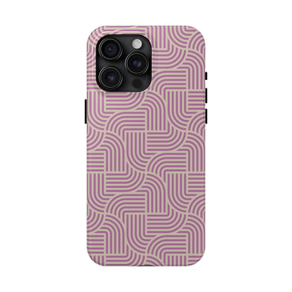 Stylish pink lines Phone Case