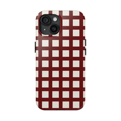 Red Checkered Phone Case