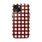 Red Checkered Phone Case