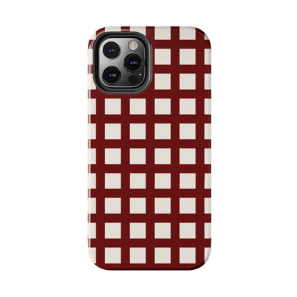 Red Checkered Phone Case