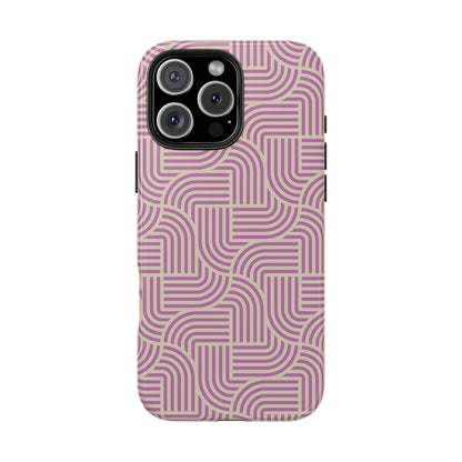 Stylish pink lines Phone Case