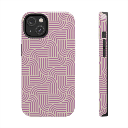 Stylish pink lines Phone Case