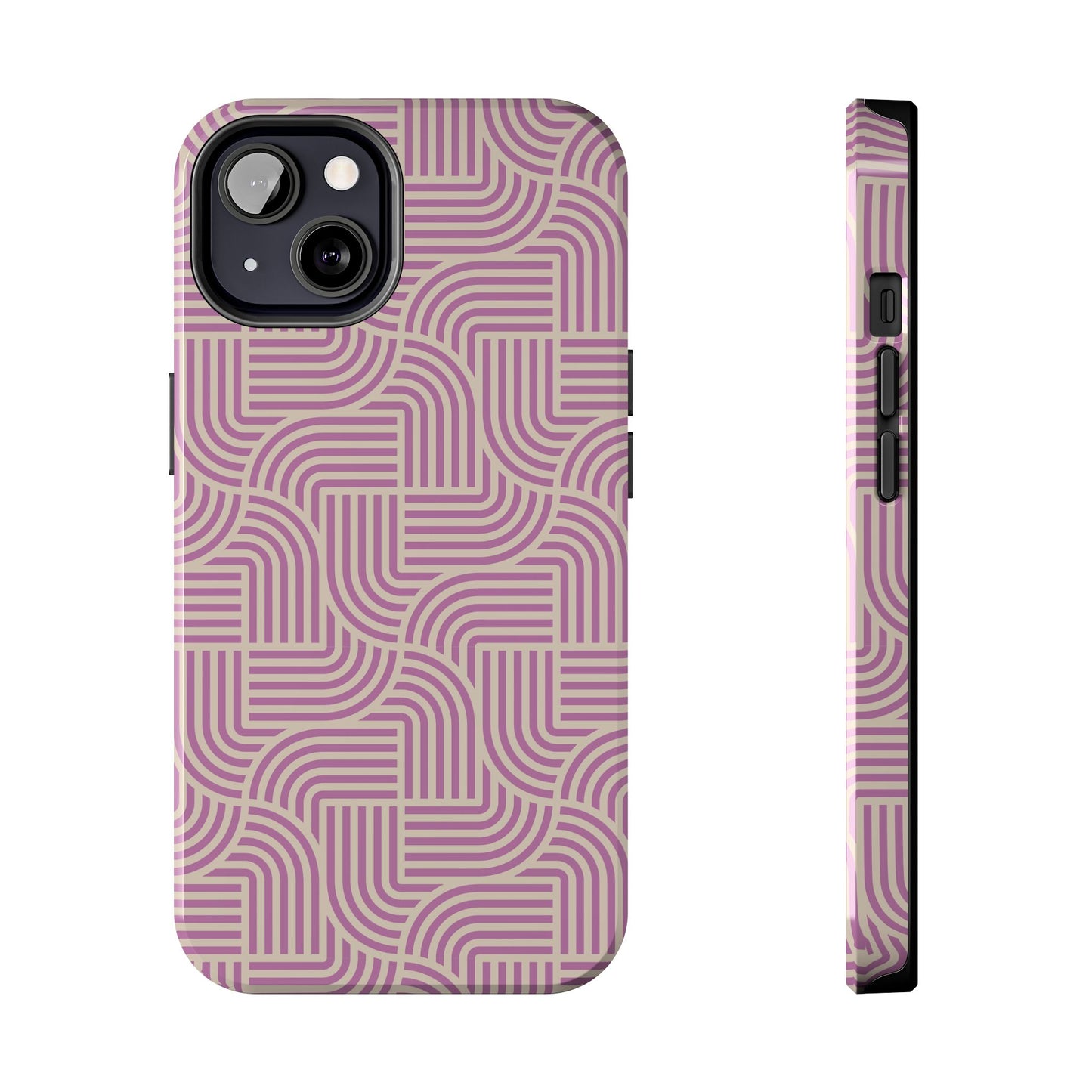 Stylish pink lines Phone Case